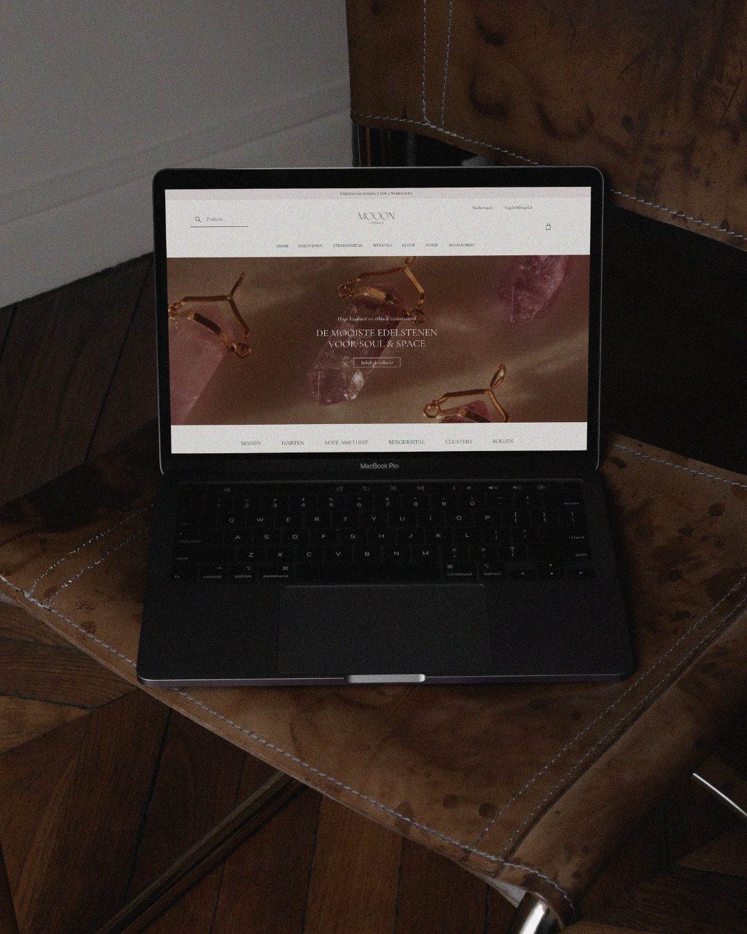 portfolio branding project mooon crystals